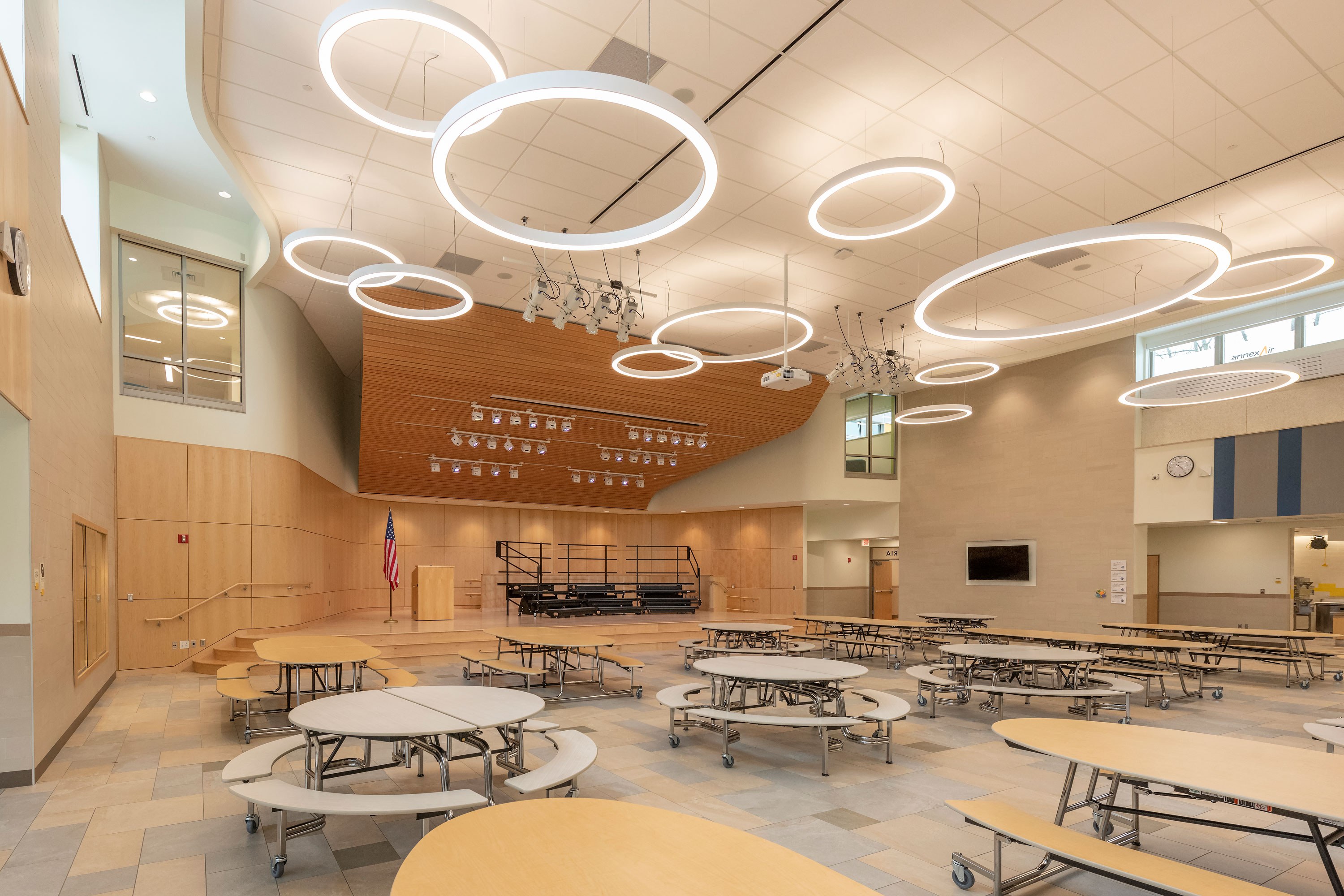 Narragansett RSD Templeton Center School Interior Image 7 cafeteria